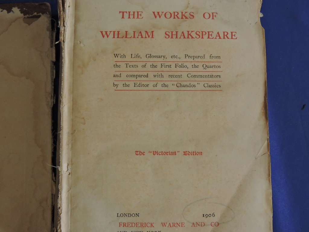 The works of William Shakspeare
