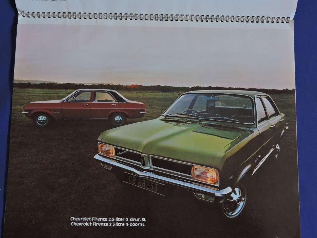 Chevrolet Chev Firenza advertising brochure.  Awesome pics   # LOOK #