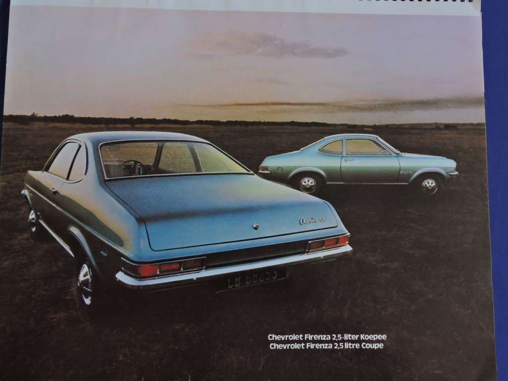 Chevrolet Chev Firenza advertising brochure.  Awesome pics   # LOOK #