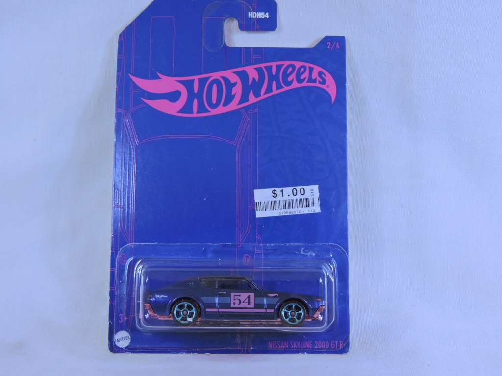 Hot Wheels NISSAN Skyline 2000 GTR ( Blue/Pink #54 ) Like Datsun