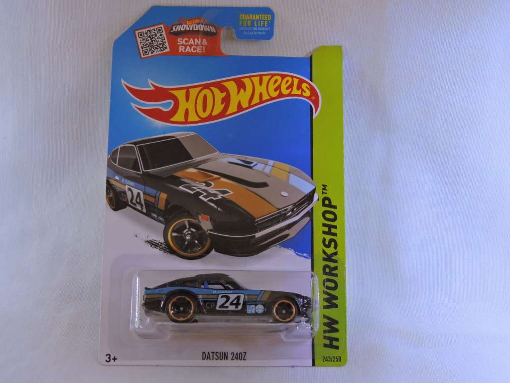 Hot Wheels DATSUN 240 Z ( Black #24 ) Like NISSAN