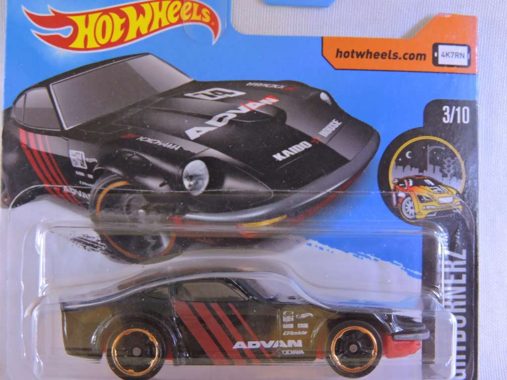 Hot Wheels NISSAN Fairlady Z ( ADVAN  Black ) Like DATSUN