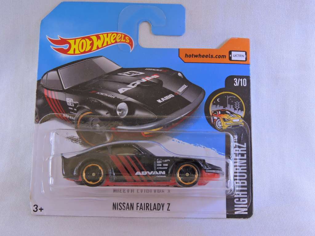 Hot Wheels NISSAN Fairlady Z ( ADVAN  Black ) Like DATSUN