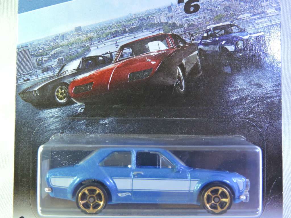Hot Wheels FORD Escort RS 1600 ( Blue white stripe Fast & Furious 6/8 )