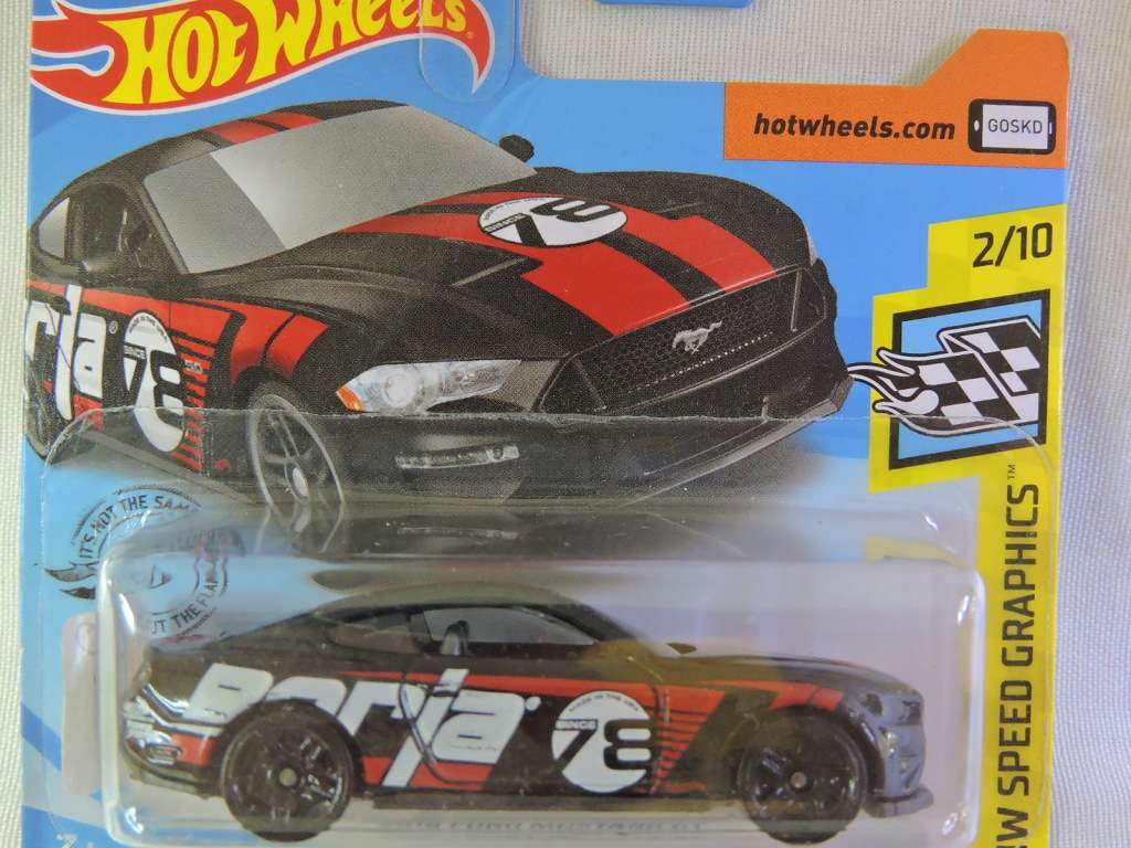 Hot Wheels FORD Mustang GT ( Boria #78 Black red stripe )