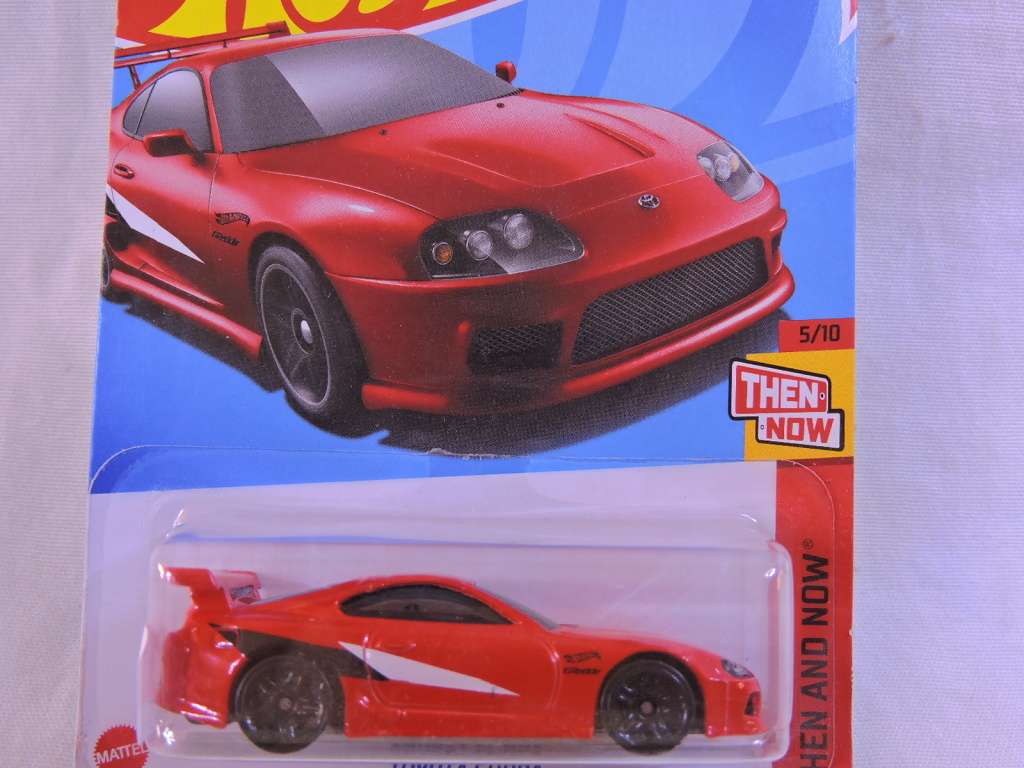 Hot Wheels TOYOTA Supra ( Red - black/white stripe )