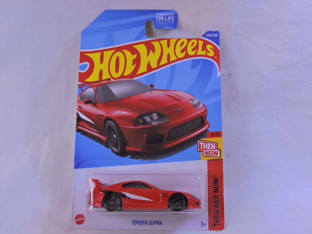 Hot Wheels TOYOTA Supra ( Red - black/white stripe )