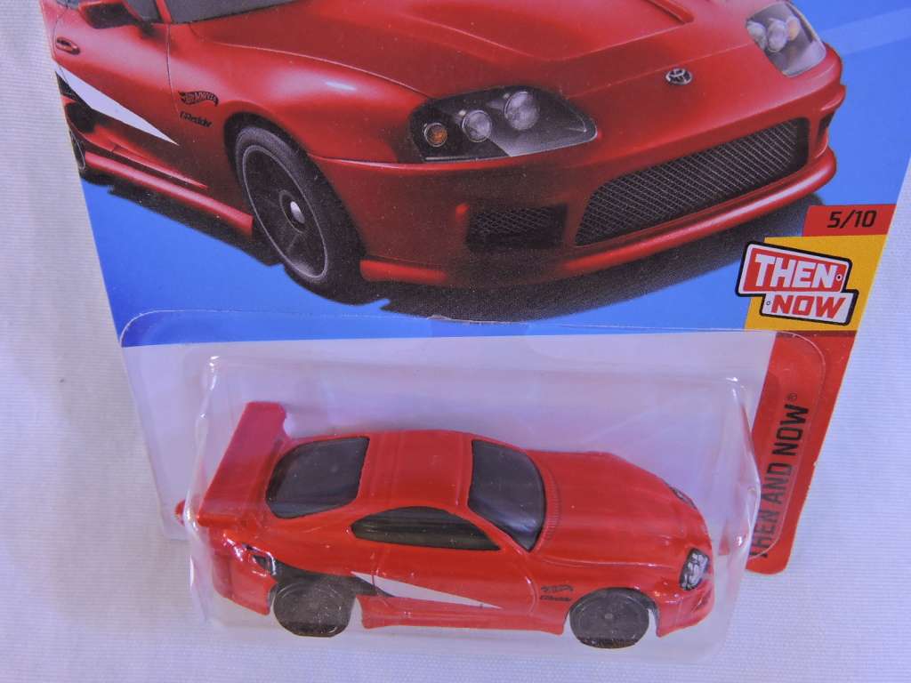 Hot Wheels TOYOTA Supra ( Red - black/white stripe )