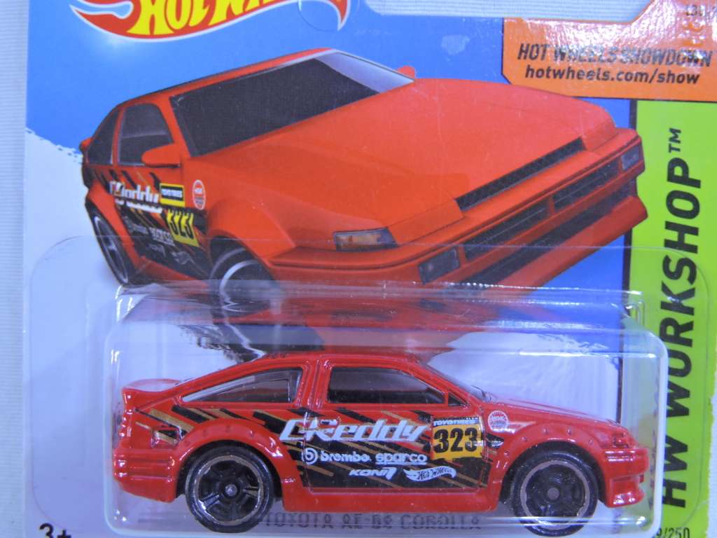 Hot Wheels TOYOTA Corolla AE-86 ( Red Reddy #323 )