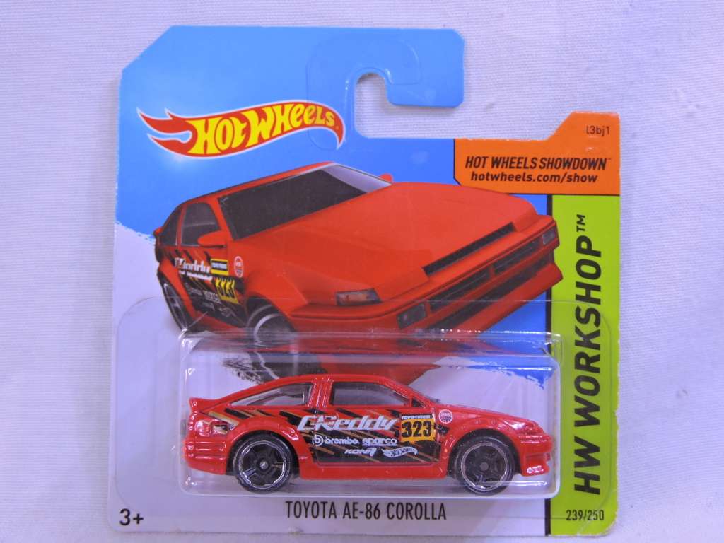 Hot Wheels TOYOTA Corolla AE-86 ( Red Reddy #323 )