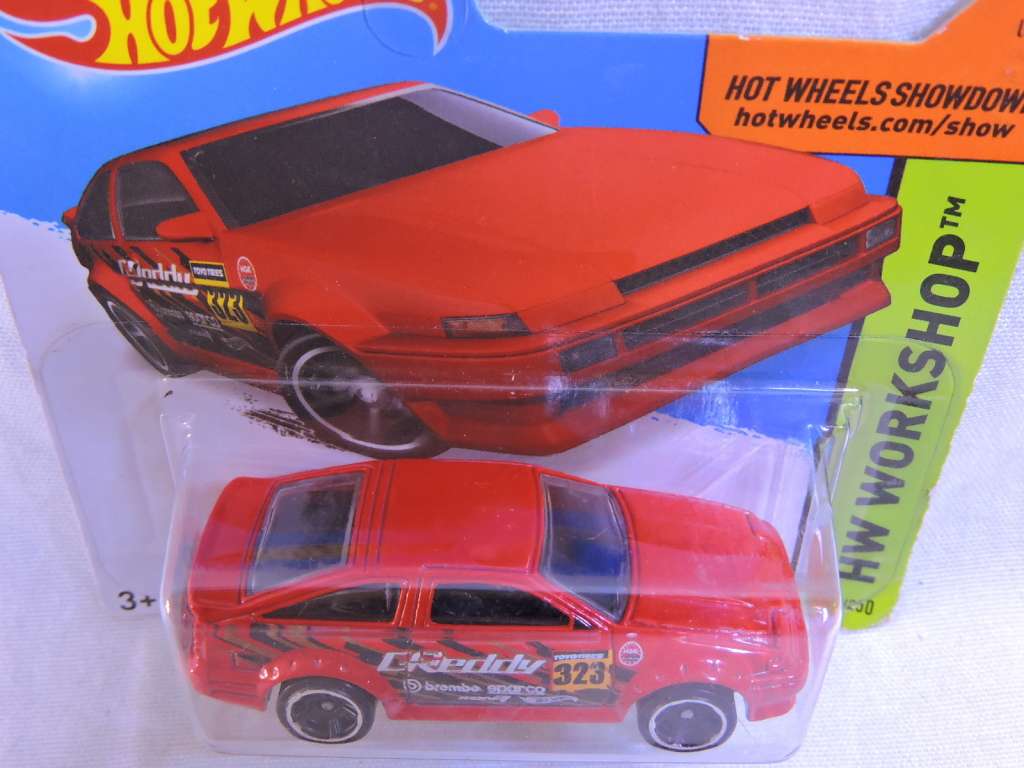 Hot Wheels TOYOTA Corolla AE-86 ( Red Reddy #323 )