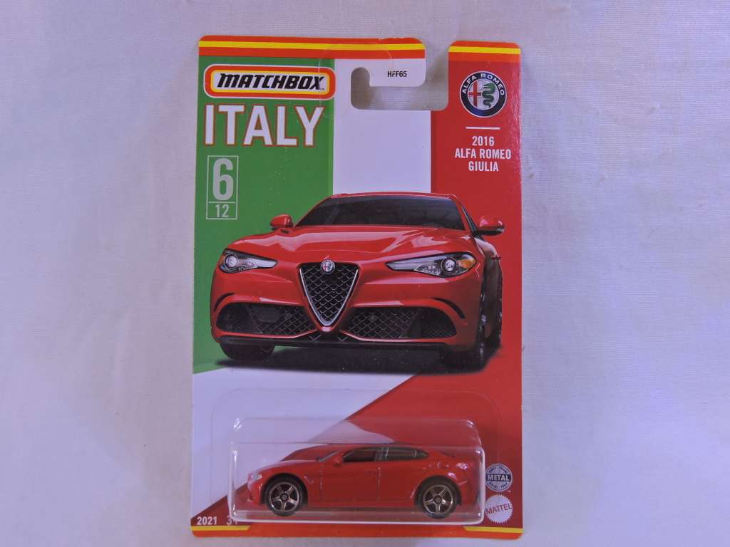 Matchbox Alfa Romeo Giulia  ( Red ) ITALY 6/12  Like Hot Wheels