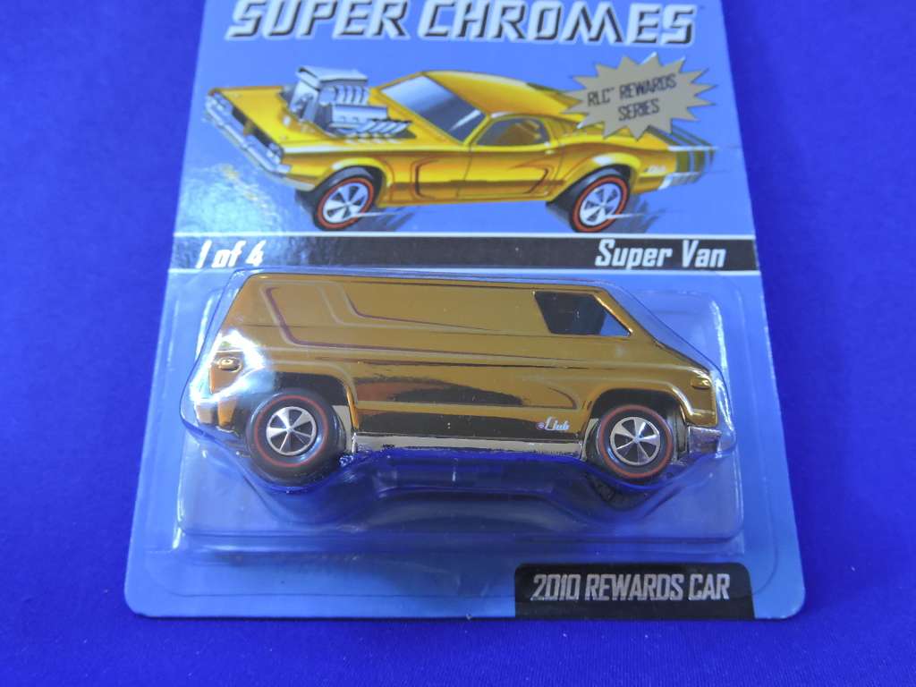Hot Wheels SUPER CHROMES Super Van ( Gold ) 2010 RLC Rewards Series 1869/3072