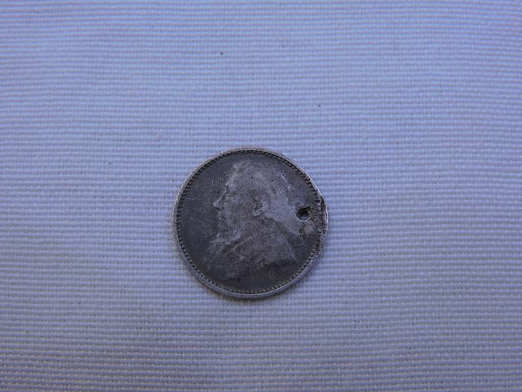 1893 ZAR 3d Threepence Paul Kruger .925 Sterling Silver coin