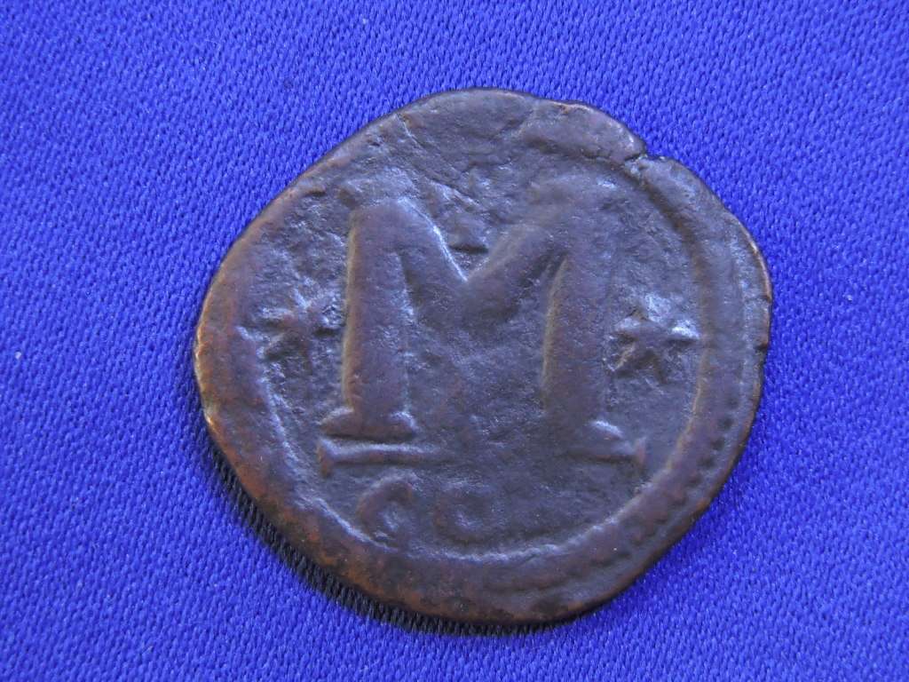Roman coin Byzantine Empire Constantinopolis Justin I, 40 Nummi