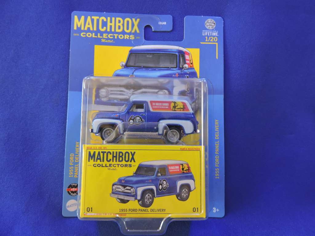 Matchbox 1955 FORD PANEL DELIVERY Van  Mint in Box ( Blue ) 1/20  Like Hot Wheels