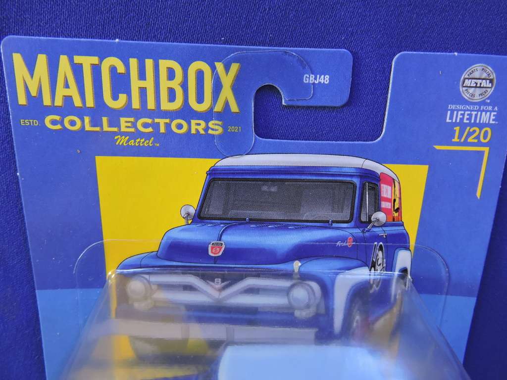 Matchbox 1955 FORD PANEL DELIVERY Van  Mint in Box ( Blue ) 1/20  Like Hot Wheels