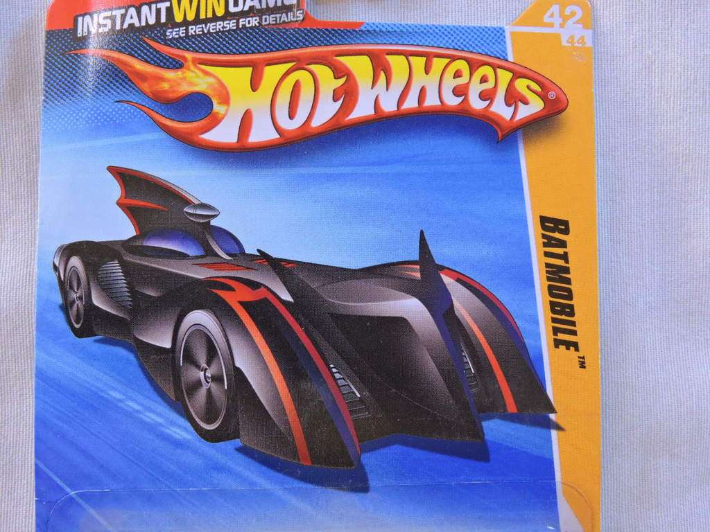 Hot Wheels  BATMOBILE ( Black with bat wing & ears )  Batman