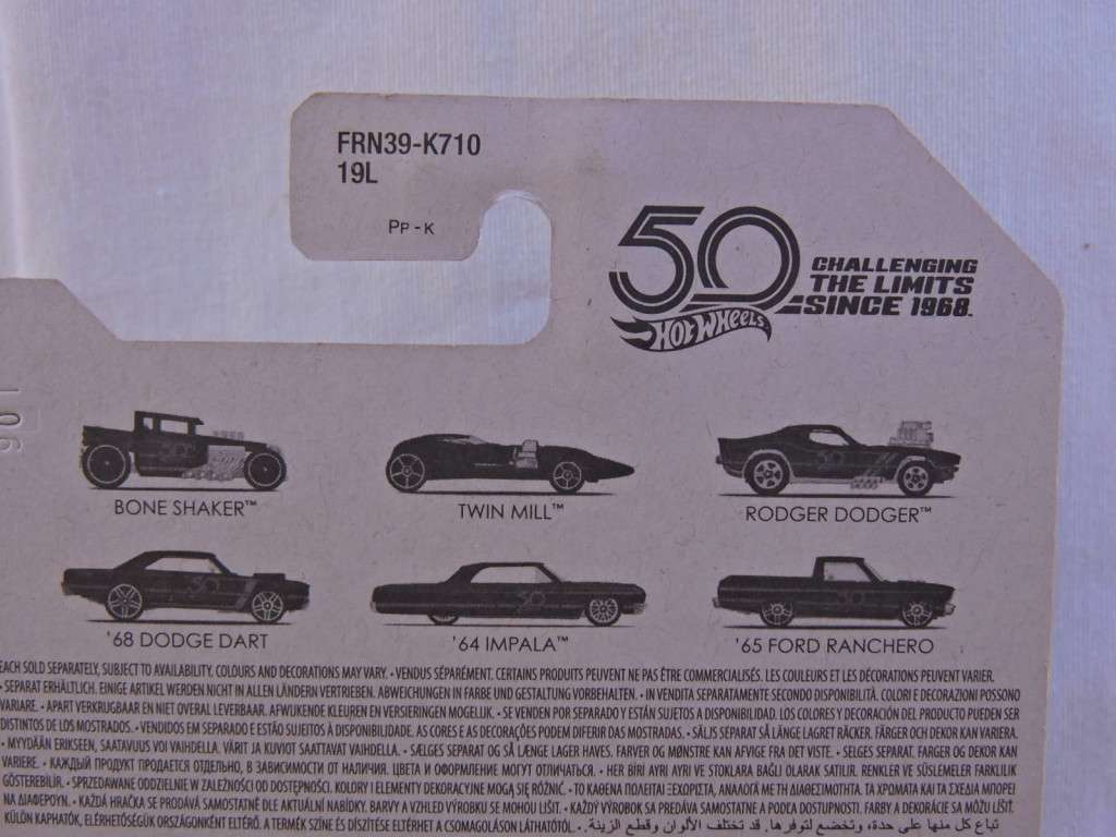 Hot Wheels FORD Ranchero PickUp Bakkie ( Black with Blue stripe )  Long Card