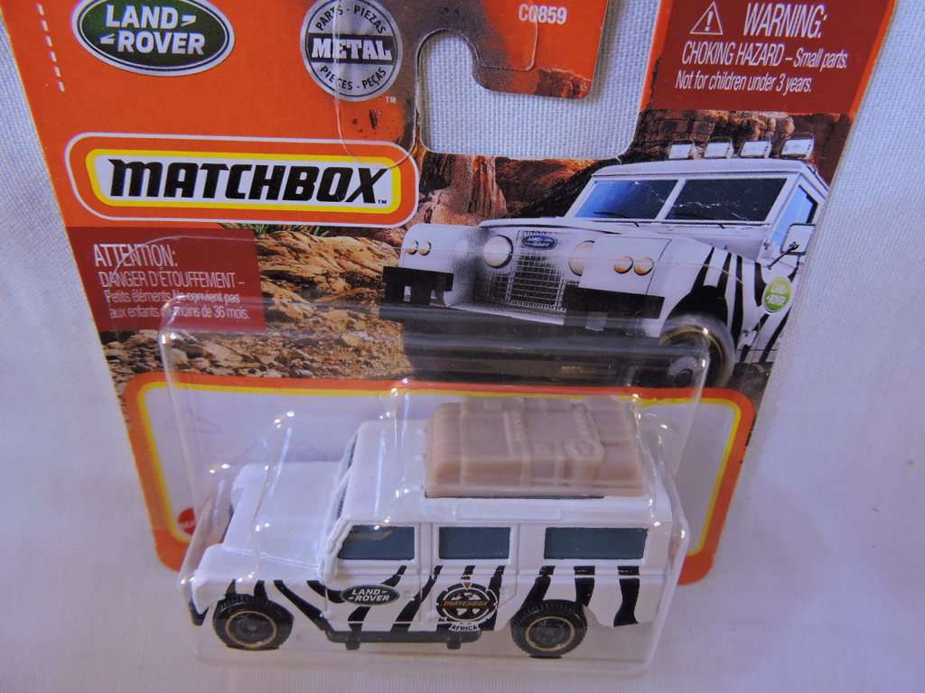 Matchbox Land Rover Gen 11 Safari ( Zebra stripes )   Like Hot Wheels