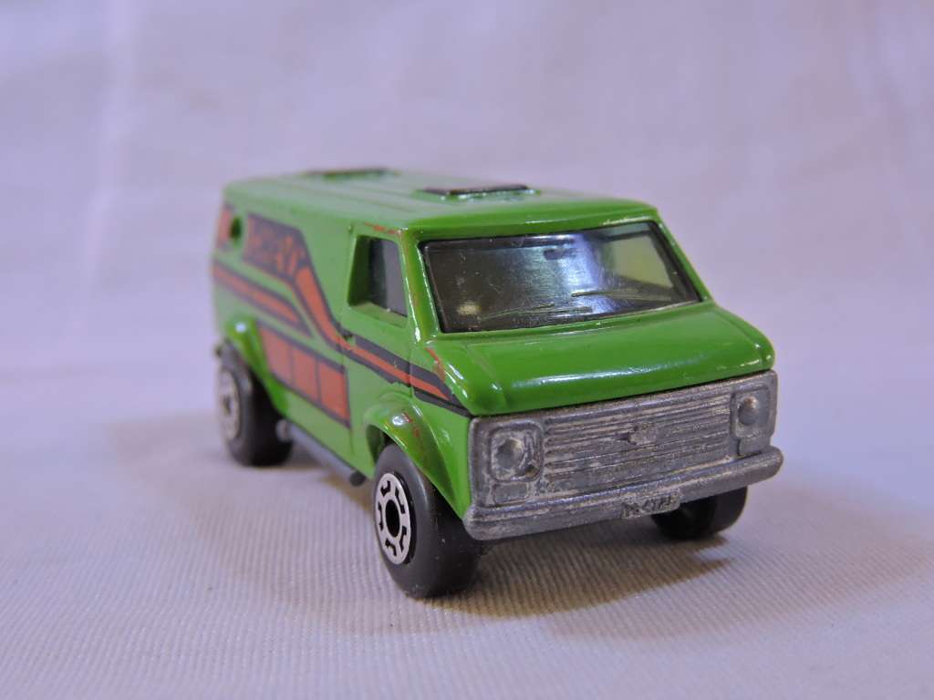 Matchbox Superfast #68 Chevy Van ( Rare Green Chevy ) Looks like The A Team Van like Hot Wheels