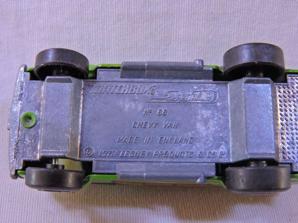 Matchbox Superfast #68 Chevy Van ( Rare Green Chevy ) Looks like The A Team Van like Hot Wheels