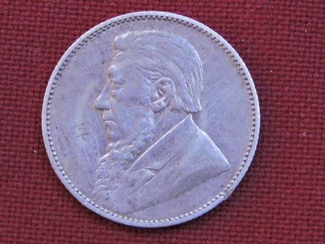 1896 ZAR 1 Shilling ( Shilling ) Paul Kruger .925 Sterling Silver coin