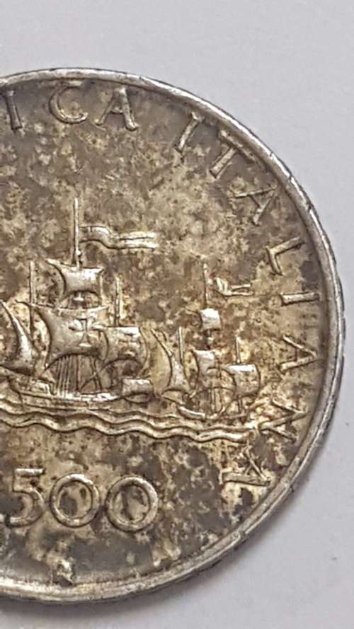 1960 500 Lire Italy silver coin