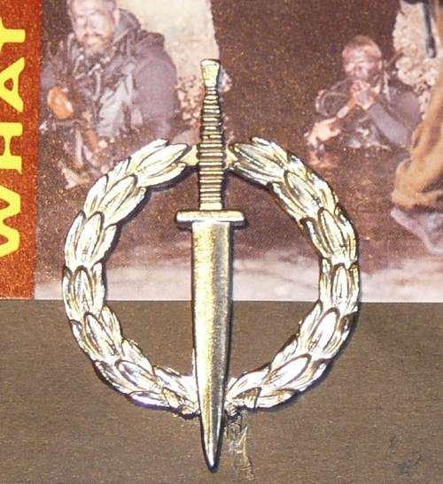 RECCE OPERATOR FRAMED COPY BADGE LOT