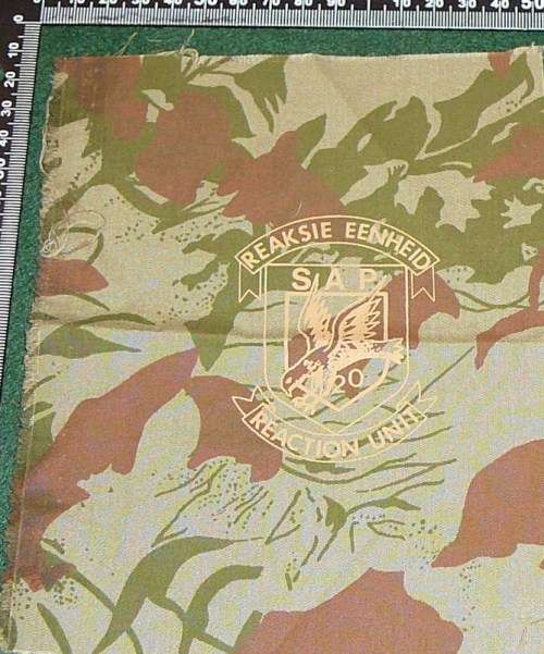 REACTION UNIT SCREEN PRINTED CAMO BADGE