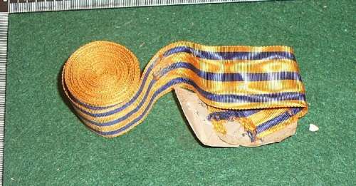 BRITISH SA COMPANY'S MEDAL  ORIGINAL MEDAL RIBBON ROLL