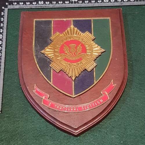TRANSVAAL SCOTTISH PLAQUE