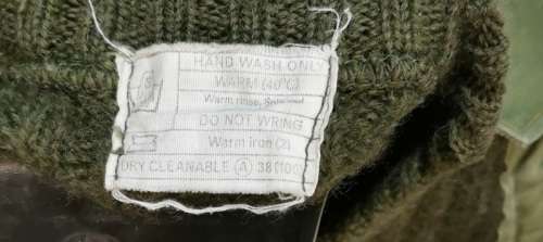 ORIGINAL RHODESIAN OFFICERS ARMY WOOL JUMPER JERSEY