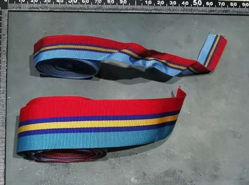 ORIGINAL RHODESIAN GENERAL SERVICE MEDAL RIBBON ROLLS