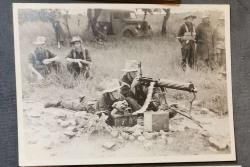 VICKERS MACHINE GUN HANDBOOK and RHODESIAN MG UNIT PHOTOS
