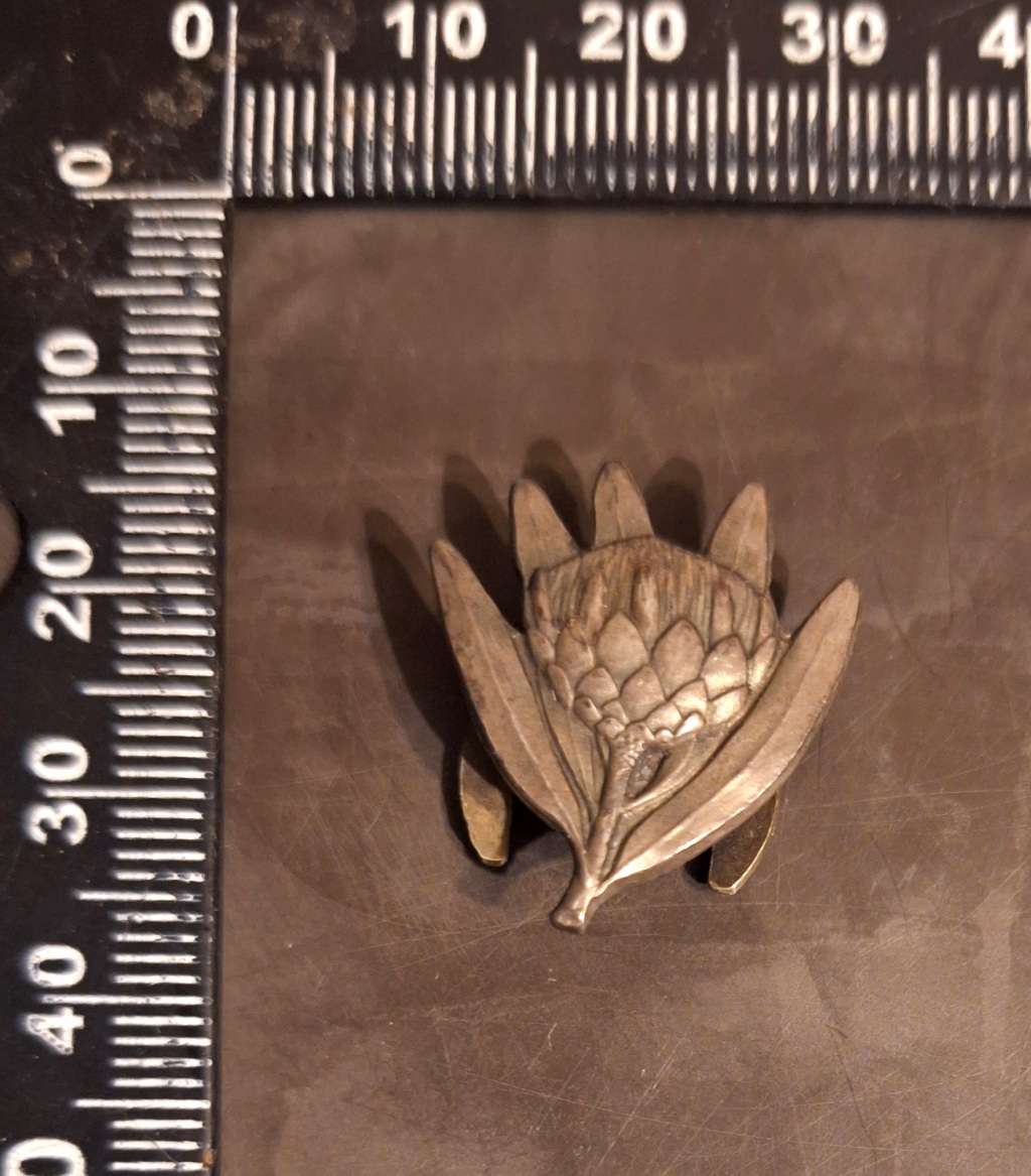 WW2 PROTEA SUIT BUTTON HOLE BADGE FOR AFRICA SERVICE MEDAL