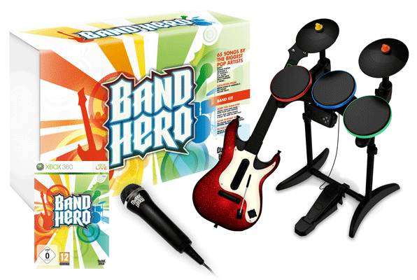 PS3 Playstation Band hero bundle. includes full set, extra guitar and 2 games