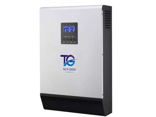Tech Geeks 3kVa Pure Sine Wave Hybrid Inverter with MPPT Solar charger