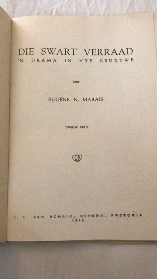 Die Swart Verraad - Eugene N.Marais
