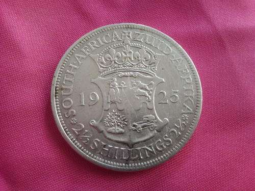 1925 2 1/2 Shilling. EXEEDINGLY RARE IN CHOICE CONDITION.!!!