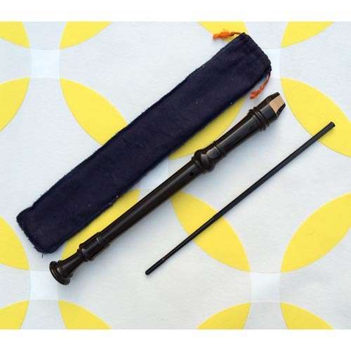 MUSIC Aulos Recorder with Cleaning Rod and Bag