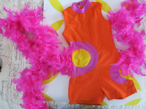 Girls dance / gymnastics / acrobatics unitard / leotard (7-8 years)