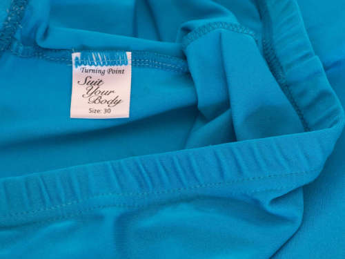 Turning Point kids / girl's turquoise lycra shorts  (DANCE / GYMNASTICS)