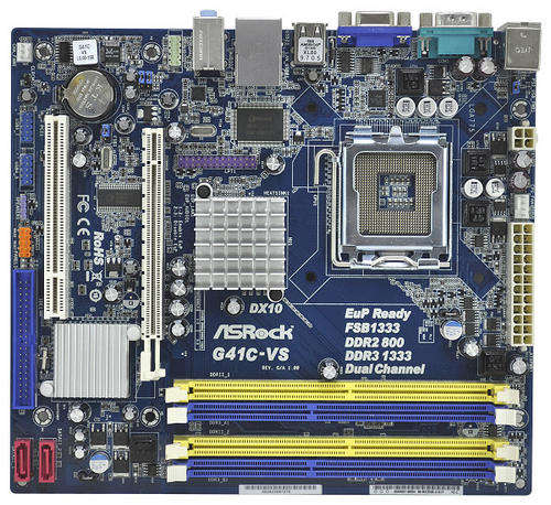 ASROCK  G41C-VS Micro ATX, 1333Mhz, 2xDDR2/DDR3 1333Mhz LGA775