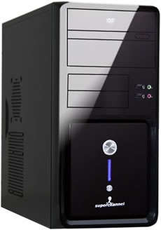 Superchannel Micro Tower Chassis 450W - Black