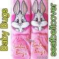 Quality Car Seat belt cover - Baby Bug's Bunny Pinky