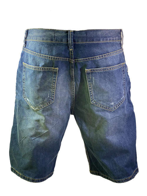 DENIM RIPPED SHORTS SET OF 2