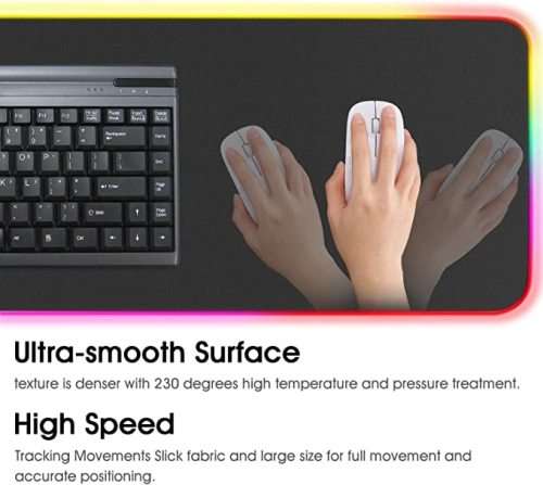 90 x 40 cm RGB Gaming Mouse Pad + 4 USB Port Hub