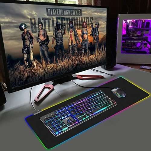 90 x 40 cm RGB Gaming Mouse Pad + 4 USB Port Hub