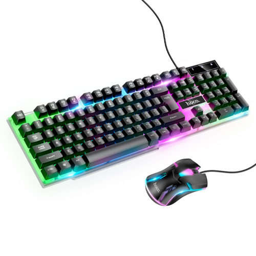 Hoco Gaming keyboard and mouse set with RGB lighting-GM11
